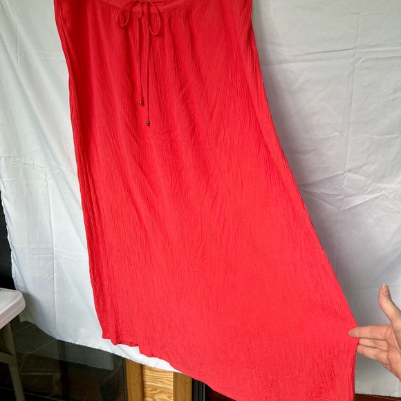 Coral Colored Maxi Skirt - Picture 2 of 5